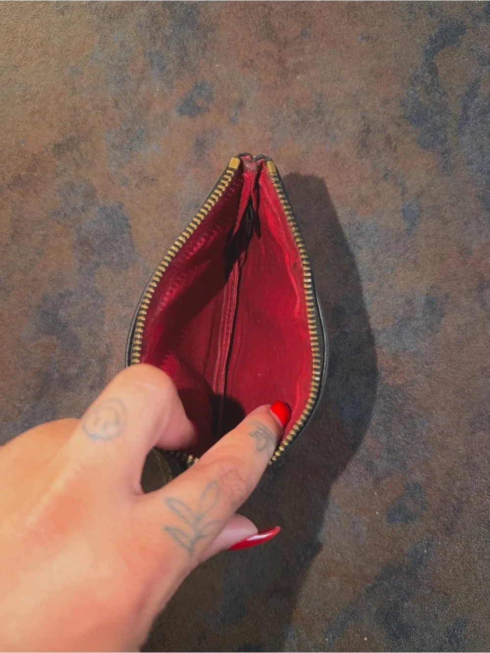 Vintage Dooney & Bourke Wristlet Denim Fabric